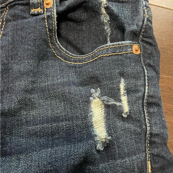 Garage Retro High Waist Distressed Denim Jean Shorts Women’s 01 Stretch - Picture 2 of 8